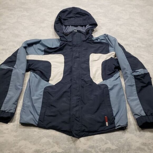 Aeropostale AXT Jacket Mens Medium Blue Full Zip‎ Hooded - Picture 1 of 9